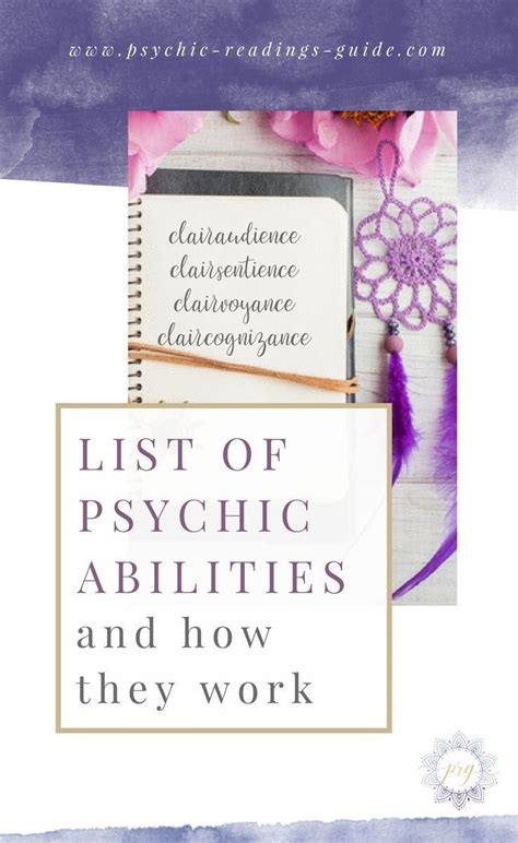 Looking For A List Of Psychic Abilities Here Are The 4 Major Intuitive