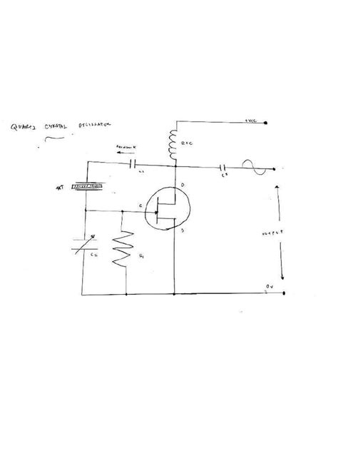 Quartz Crystal Oscillator Diagram | PDF