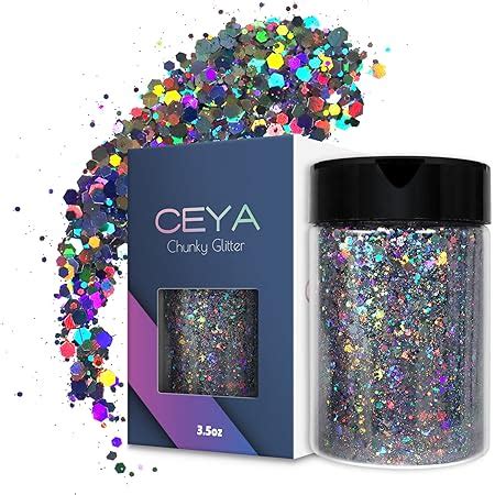 Amazon Ceya Holographic Chunky Glitter Oz G Silver Grey