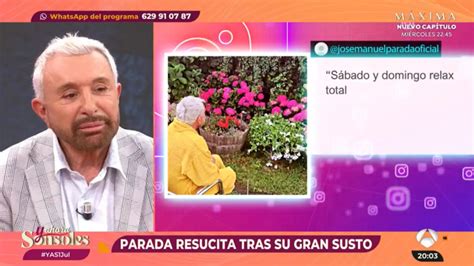 José Manuel Parada se estrena como colaborador en Y ahora Sonsoles