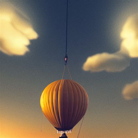 Prompthunt Anthropomorphic Fluffy Fox Flys On The Hot Air Balloon At