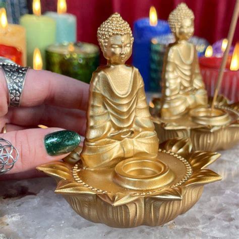 Sage Goddess Golden Buddha Incense Burner For Compassion