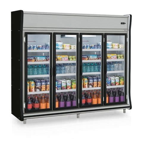 Freezer Expositor Vertical Porta De Vidro L M Inox Gelopar Gevp