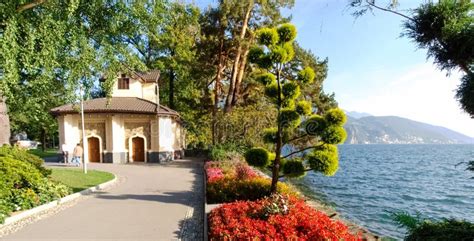 Lugano Switzerland Picture From The Botanical Park Stock Image