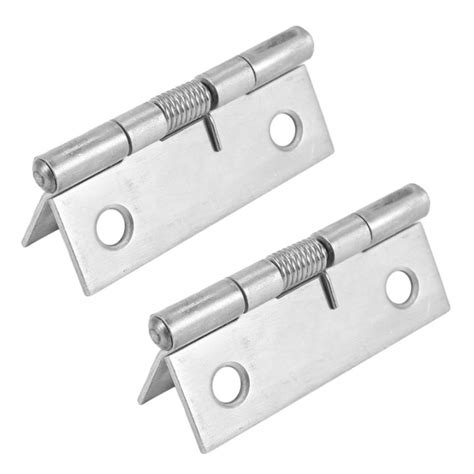 2X 2 Inch Long Stainless Steel Self Closing Corner Spring Draw Door