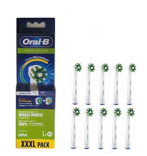 Oral B Cross Action Replacement Toothbrush HeadsPack Of 10 Lazada PH