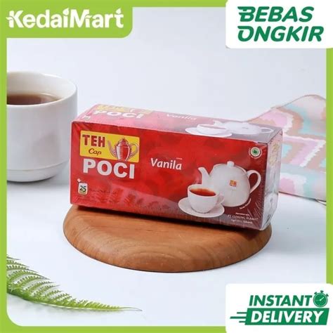 Teh Celup Cap Poci Vanilla Isi 25 Lazada Indonesia