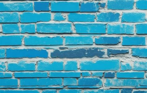 Premium AI Image | A blue brick wall with a brick pattern that says ...