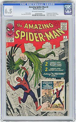 Amazing Spider Man Cgc Ow White St App Vulture Ditko Stan Lee