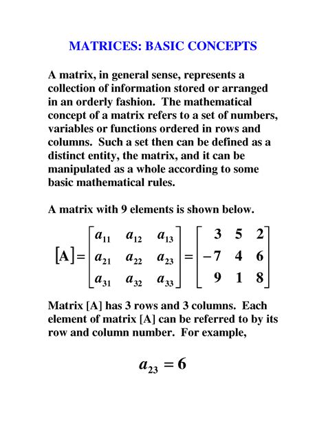 Basic Algebra Tutorial: Matrix 1 of 25