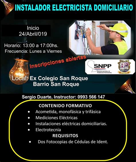 Curso De Instalador Electricidad Domiciliaria