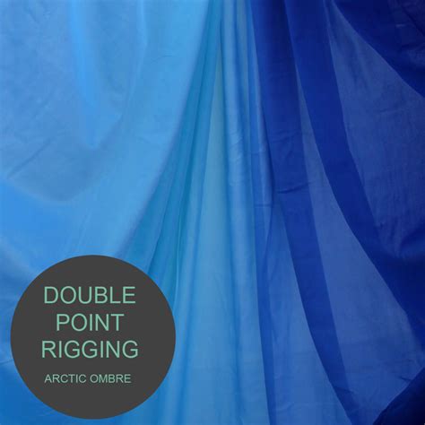 Arctic Blue Ombre Aerial Yoga Hammocks Double Point Hardware