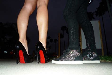 His Strass Christian Louboutin Hi Tops Hers Patent Black Louboutin