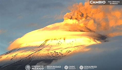 Video Espectacular As Amaneci Nevado El Volc N Popocat Petl Tras