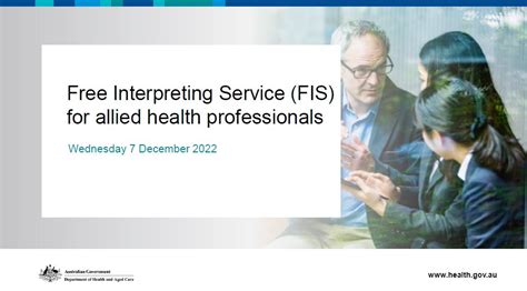 Free Interpreting Service For Allied Health Professionals Webinar