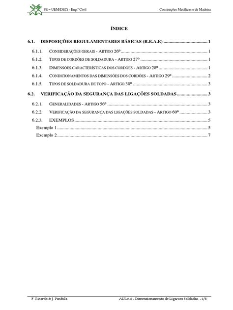 Aula 6 Dimensionamento De Ligacoes Soldadas Pdf Estresse