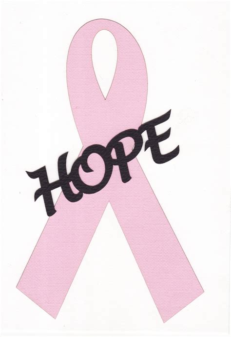 Breast Cancer Ribbon Stencil Clipart Clipartix