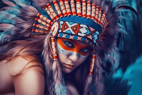 Native American Face Paint Female