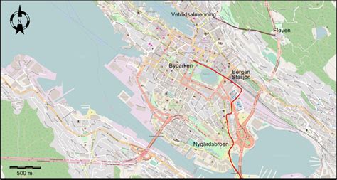 Bergen Norway Light Rail Map