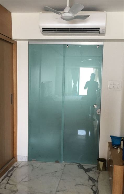 Hinged 8mm Toughened Glass Door For Office Height 80 Inch At Rs 780