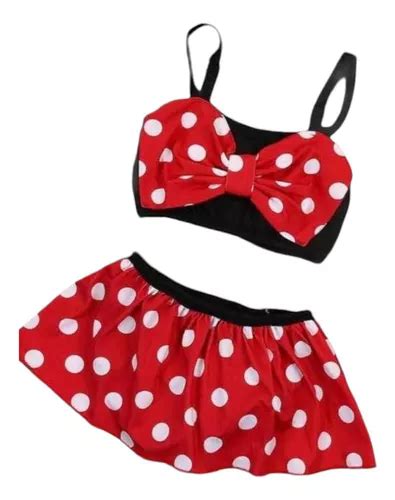 Traje De Baño bikini Niña minnie Mouse Envío gratis