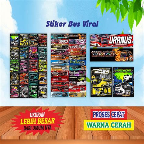 Jual Stiker Logo Bus Basuri Viral Sticker Bus Murah Shopee Indonesia