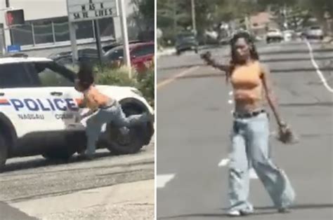 Cop Rams Cruiser Into Woman Pointing Gun At Random Cars Complex