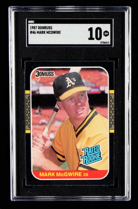 Mark McGwire 1987 Donruss 46 SGC 10 Pristine Auction