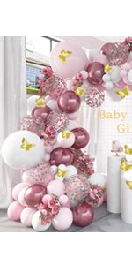 Amazon Pateeha Pink Balloon Garland Pcs Silver Pink White