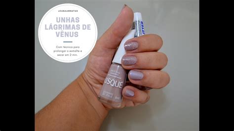 Unhas L Grimas De V Nus T Cnica Para Prolongar Esmalte E Secar Em