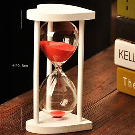 Ubersweet 30 Minute Sand Hourglass Timer Countdown Timing Wooden Love