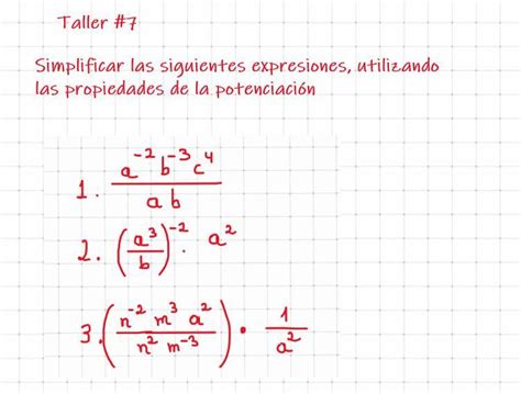 SIMPLIFICA LAS SGT EXPRESIONES UTILIZANDO LAS PROPIEDADES DE LA