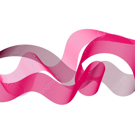 Abstract Wave Lines Vector Art Png Magenta Wave Line Abstract