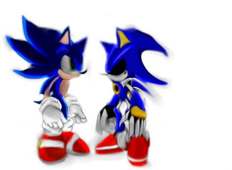 Dark Sonic Vs Dark Metal Sonic By Taj12340 On Deviantart