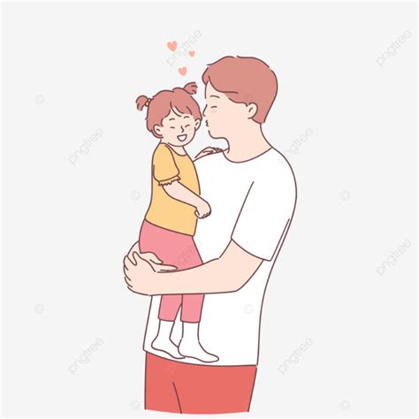 Feliz Concepto De Padre E Hija Png Padre Hija Cariñoso Png Y Vector Para Descargar Gratis