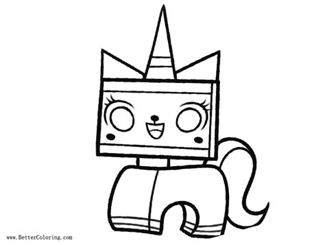 Lego Film Unikitty Coloring Pages - Free Printable Coloring Pages