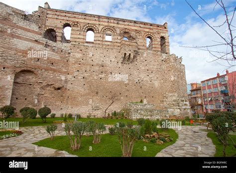 Yedikule Walls Ruins Istanbul Turkey Stock Photo Alamy