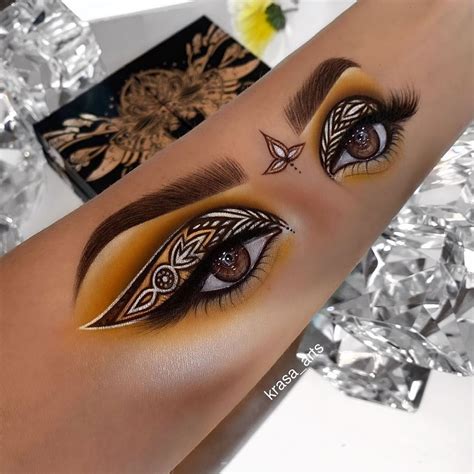 Natasha M On Instagram ➿henna Eyes➿i Tried To Make It Look Like A