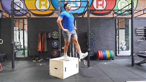 Drop Jump From Box Plyometric Strength And Conditioning Exercises