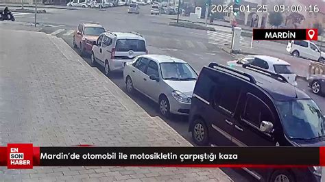 Mardin de otomobil ile motosikletin çarpıştığı kaza Dailymotion Video