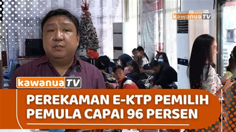 Perekaman E KTP Bagi Pemilih Pemula Di Manado Capai 96 Persen YouTube