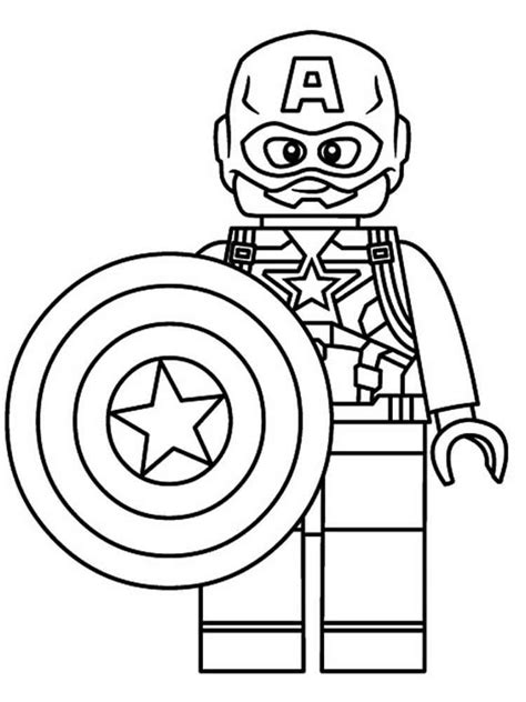 Lego Marvel coloring pages