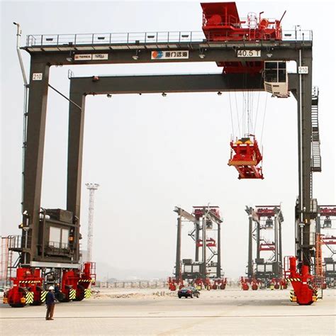 Double Girder Rtg Ton Mobile Container Used Gantry Crane For Sale