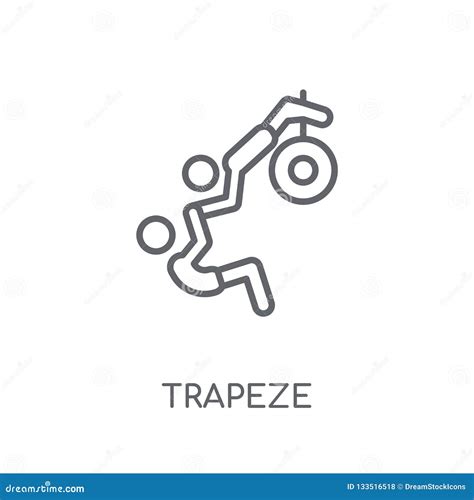 ícone Linear Do Trapézio Conceito Moderno Do Logotipo Do Trapézio Do