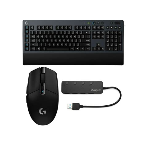 Logitech G613 Lightspeed Wireless Gaming Keyboard With G305 Mouse And Usb Hub