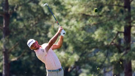 Max Homa Uses An Iron From The Fairway Of No 1 During The Final Round