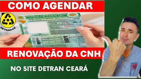 Como Agendar a Renovação da CNH pelo o site do DETRAN CE YouTube