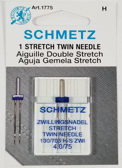 Schmetz Stretch Twin Needle 4 0 75