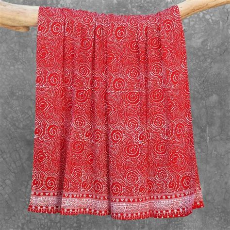 Batik Sarong Rayon Orange Surprise Senada Batik Bali