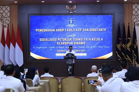 Wujudkan Efisiensi Penyelenggaraan Kearsipan Kemenkumham Jatim